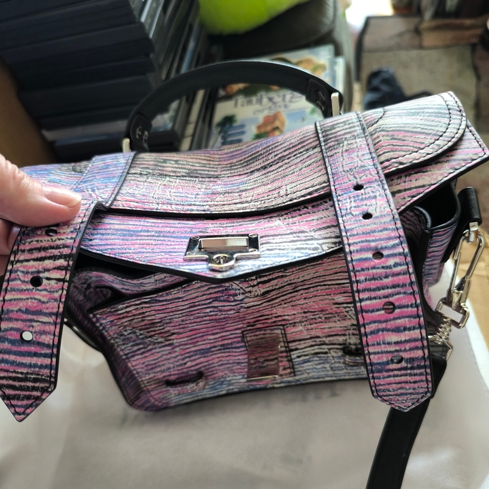 PROENZA SCHOULER Tiny PS1 Lux Satchel Limited Edition Multicolor Leather - Picture 11 of 15